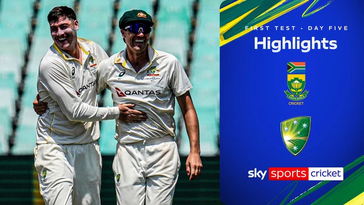 South Africa vs Australia - First Test day five highlights