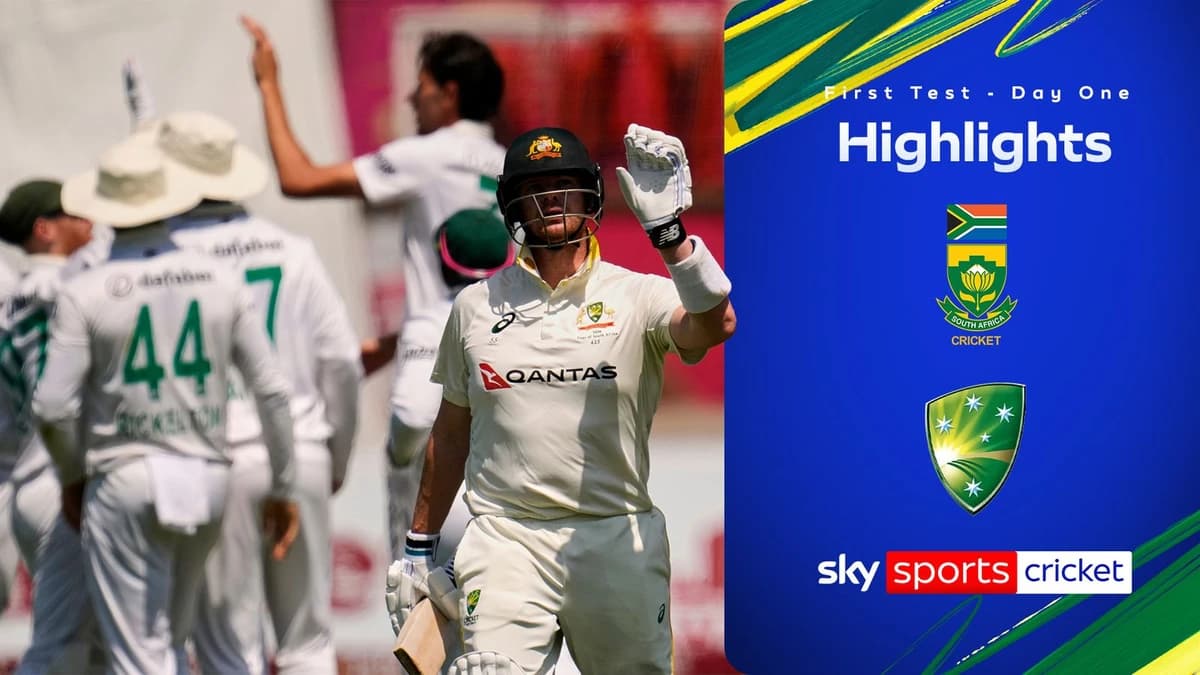South Africa vs Australia | First Test Day One Highlights