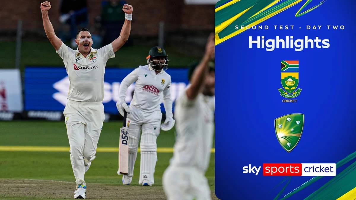 South Africa vs Australia - Second Test day two highlights