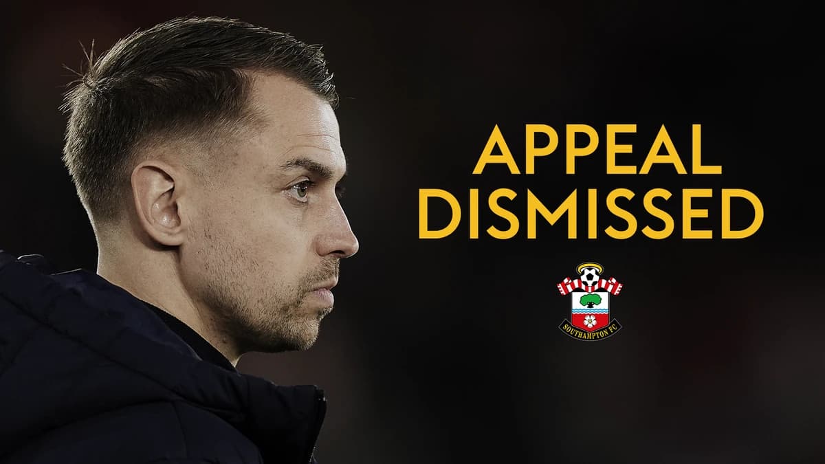 Southampton's appeal against Championship play-off final explusion dismissed after 'spygate' scandal