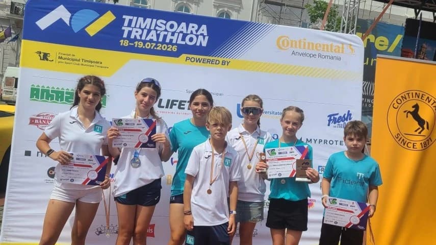 Sportivii de la Trident Triathlon Team Constanța, în top la Timișoara Triathlon 2026. „Fiecare cursă