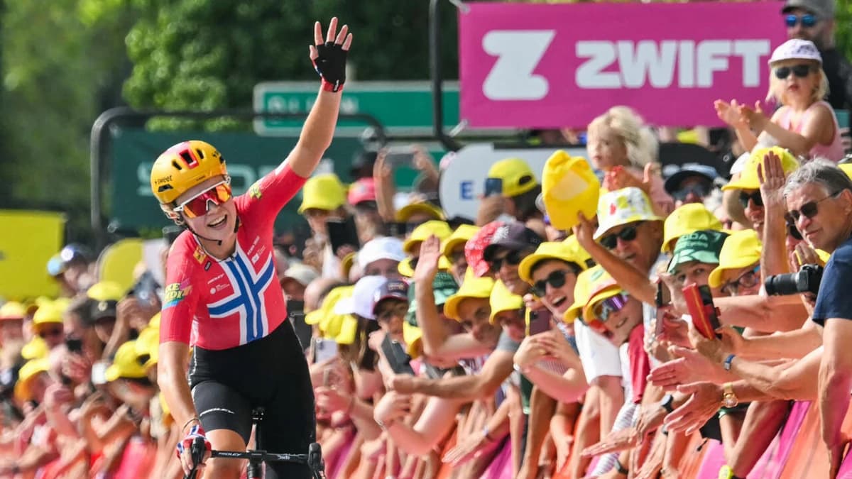 Sports - Haugset takes Women’s Tour de France yellow jersey with long solo breakaway