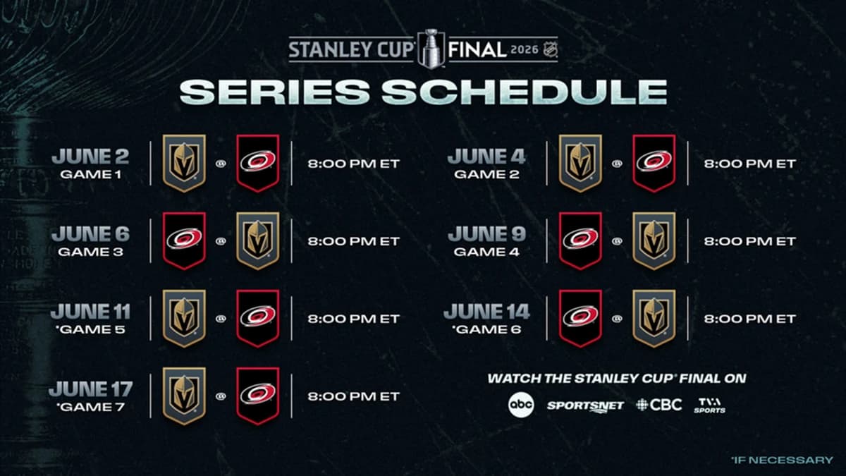 Stanley Cup Final to begin June 2