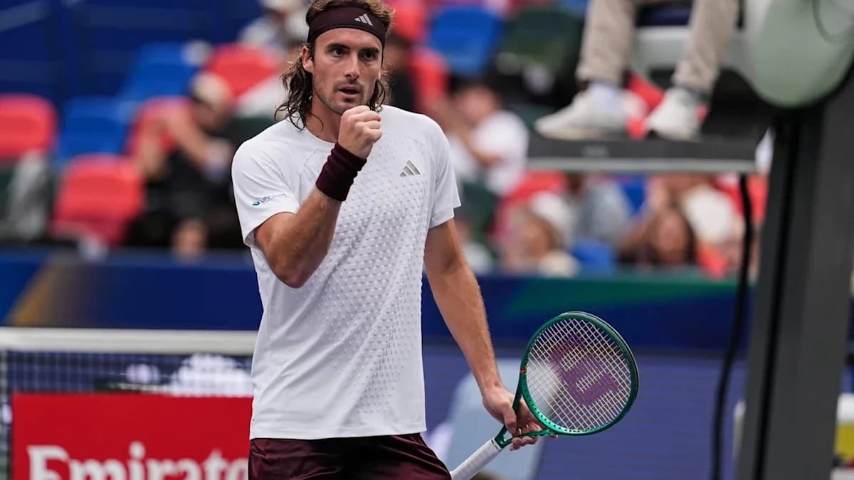 Stefanos Tsitsipas explains what he did ‘exceptionally well’ after beating Taylor Fritz at the Shang