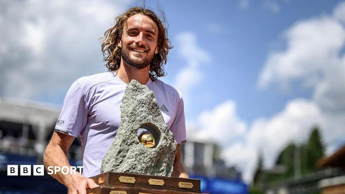 Stefanos Tsitsipas: Greek lands Swiss Open for first ATP title in 16 months