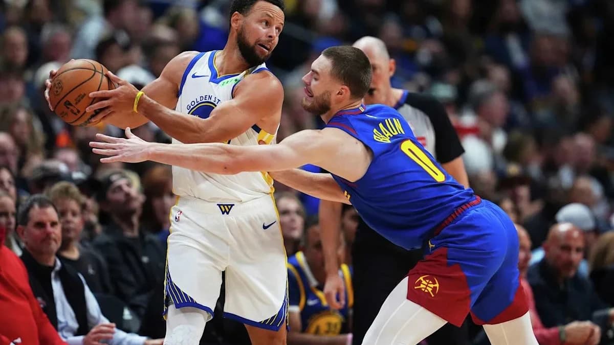 Steph Curry revs up for perfect night, watches as Warriors finish rout in Denver for first win
