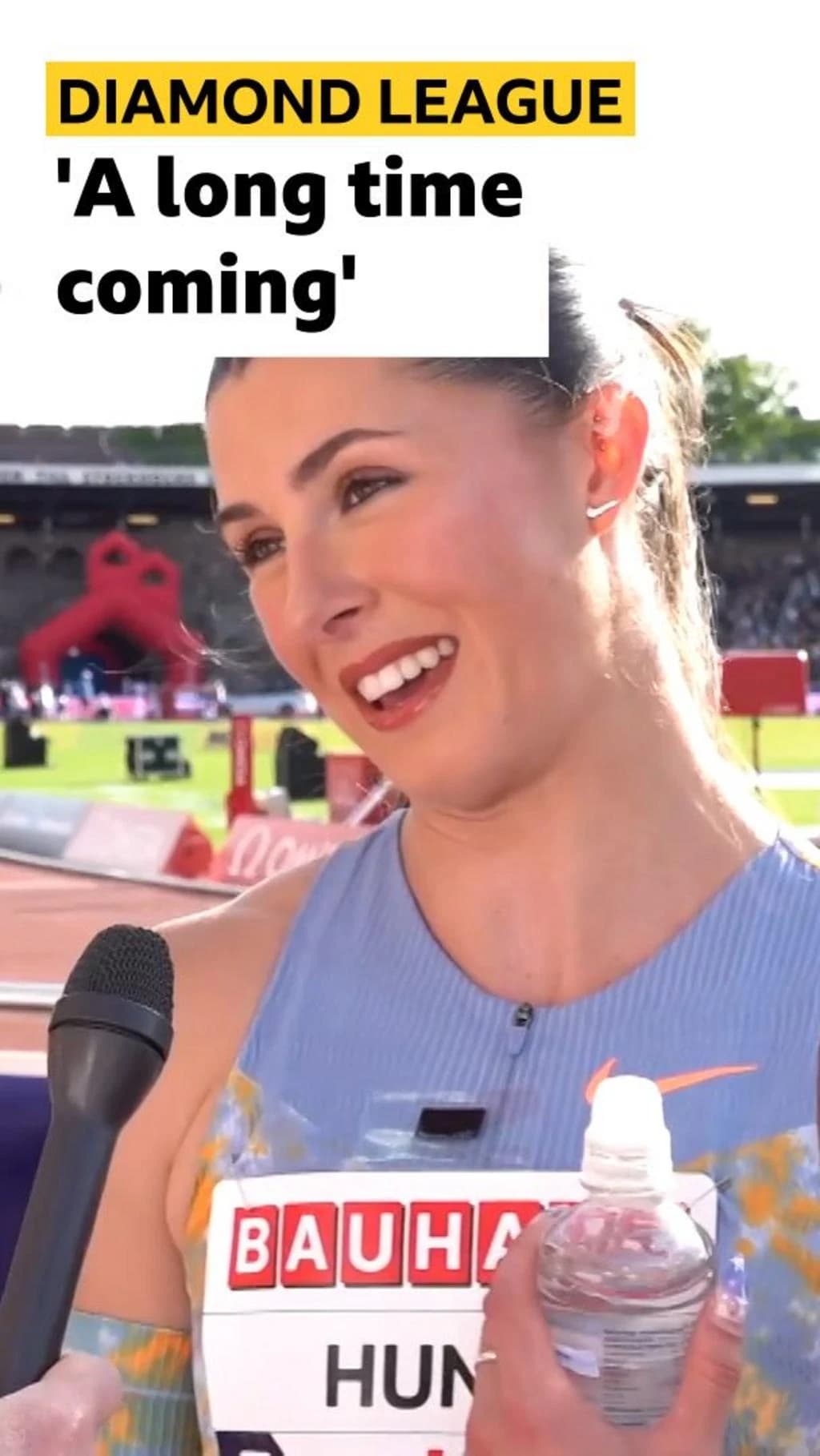 Stockholm Diamond League: Amy Hunt reacts to running sub-11 for the first time
