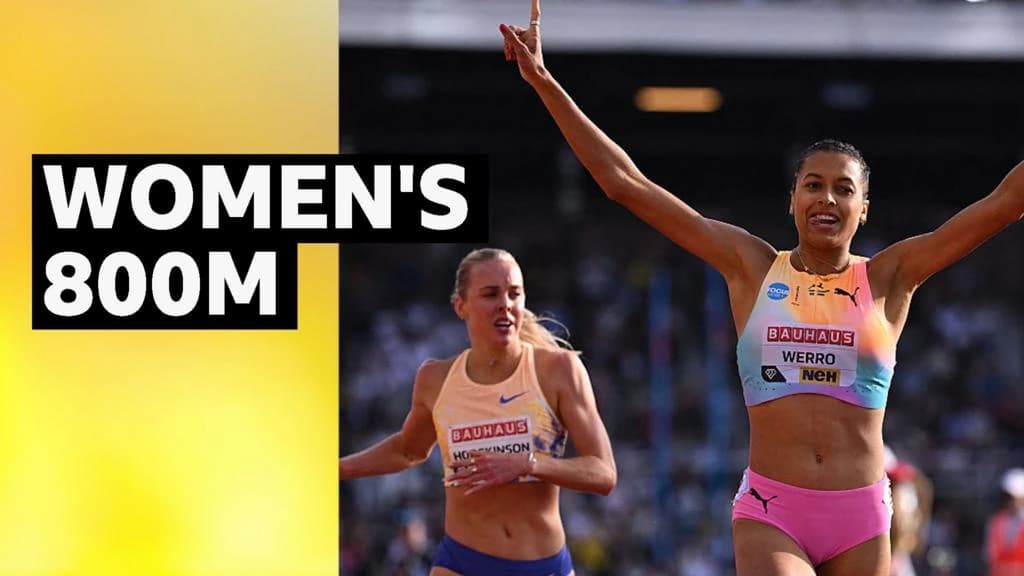 Stockholm Diamond League: Keely Hodgkinson beaten by Audrey Werro despite running 800m PB
