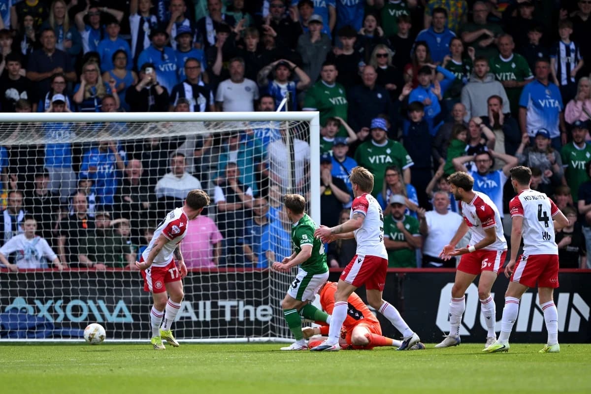 Stockport edge Stevenage in League One play-off after scoring bizarre late goal