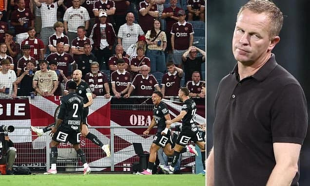 Sturm Graz 4-0 Hearts: Wouter Vrancken's bold vision falls apart on a night of disorganised disaster