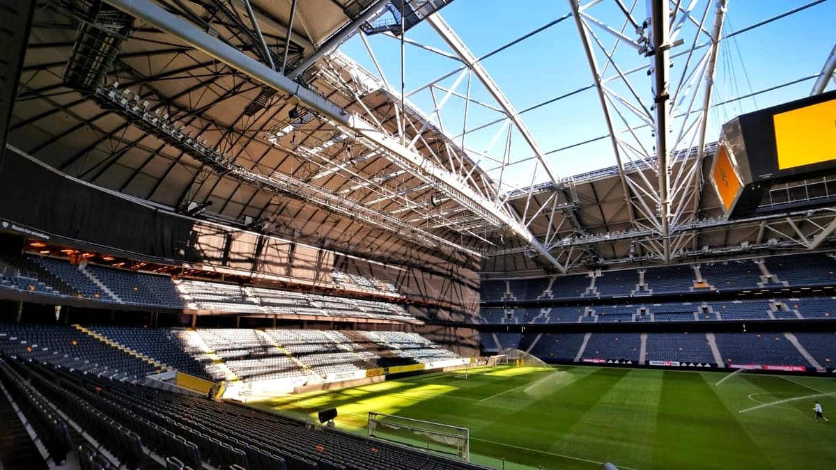 Suedia – România, așa arată gazonul de pe Strawberry Arena cu o zi înainte de meci. Foto