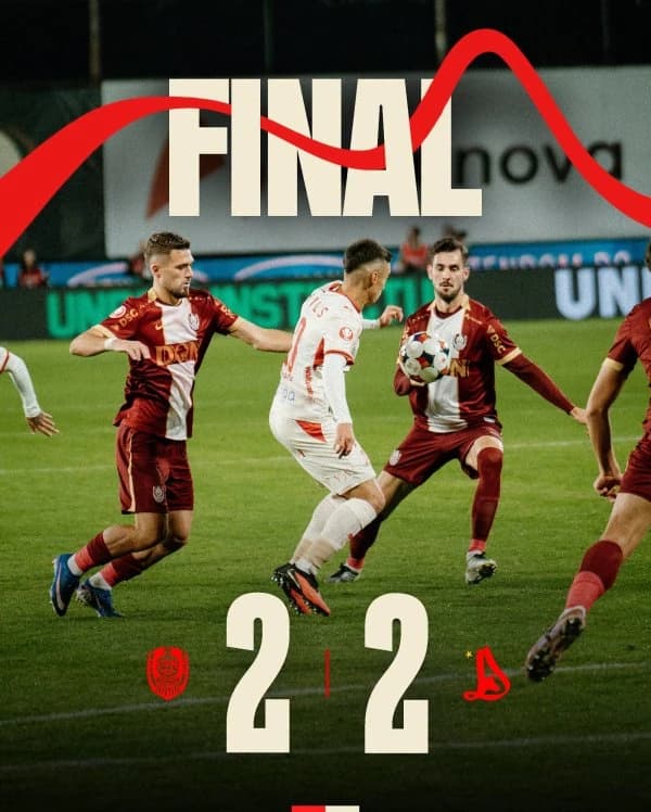 Superliga: CFR Cluj-Dinamo 2-2