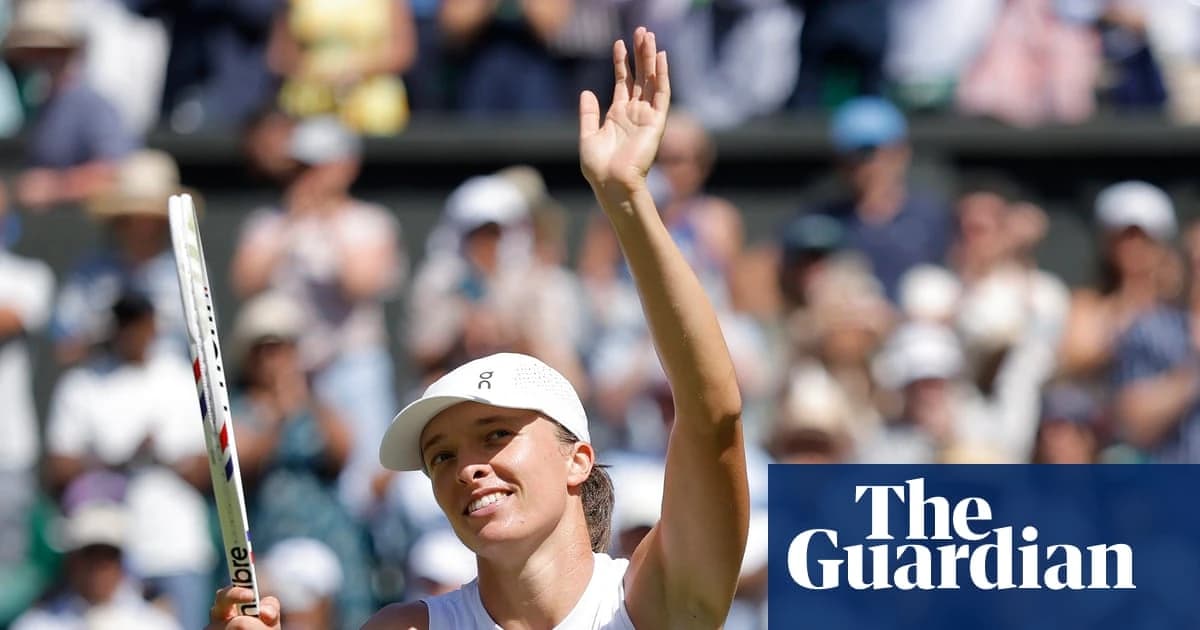 Swiatek puts tears and fears behind her to dismantle Pliskova at Wimbledon