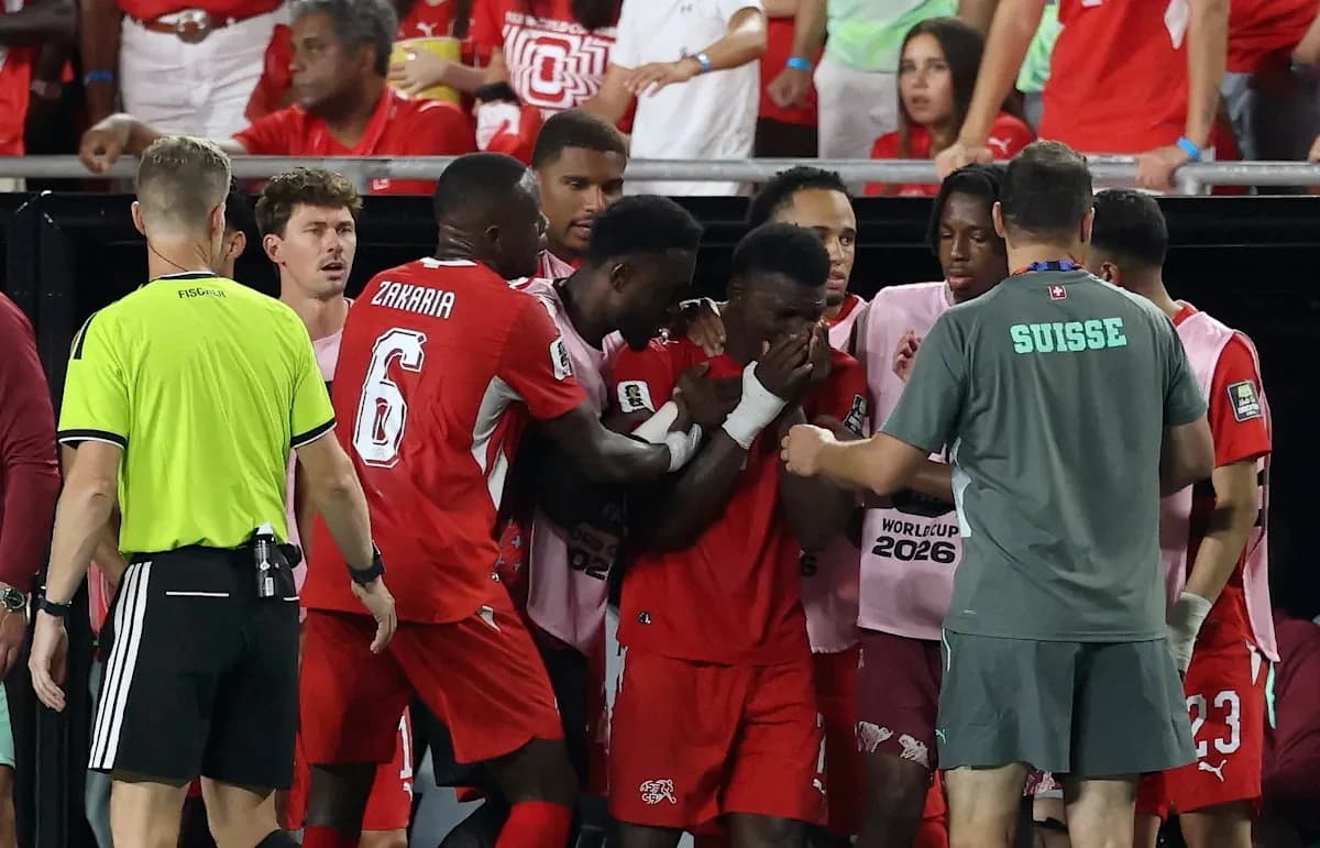 Switzerland coach rips Breel Embolo red card decision: 'Rule destroyed our game'