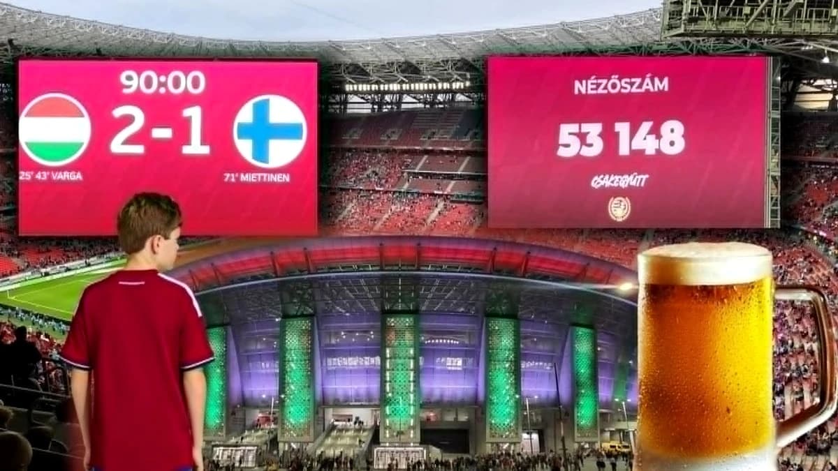 Szoboszlai-mania, râuri de bere şi ovaţii pentru jucătorul care s-a retras cu trei selecţii! Reporta