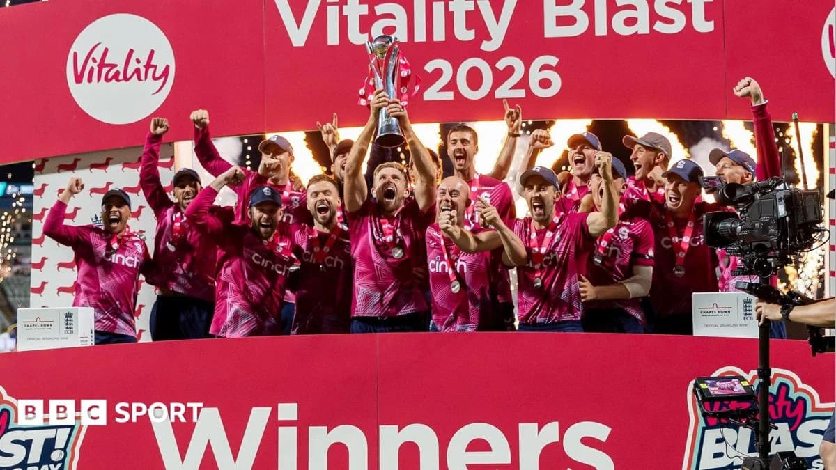 T20 Blast final: Northamptonshire Steelbacks beat Hampshire Hawks