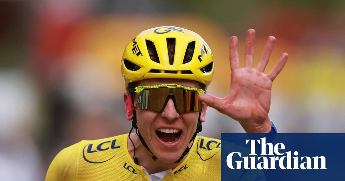 Tadej Pogacar tells rivals he is ‘improving a lot’ after fifth Tour de France win