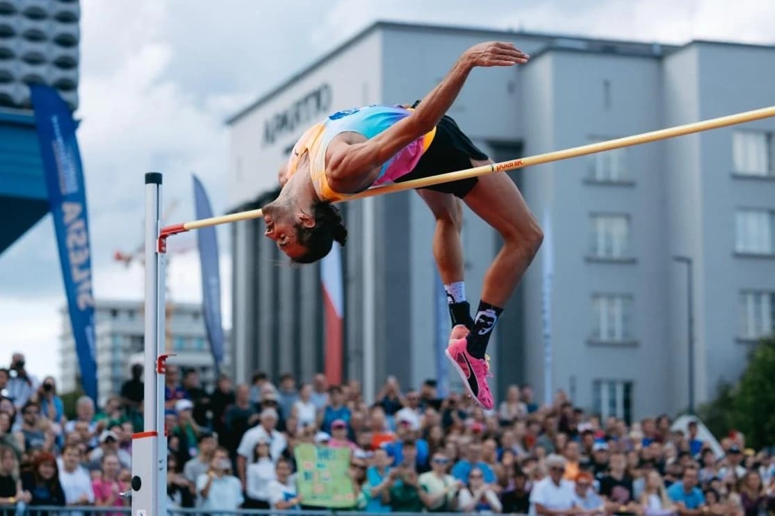 Tamberi triumphant as records fall at city event