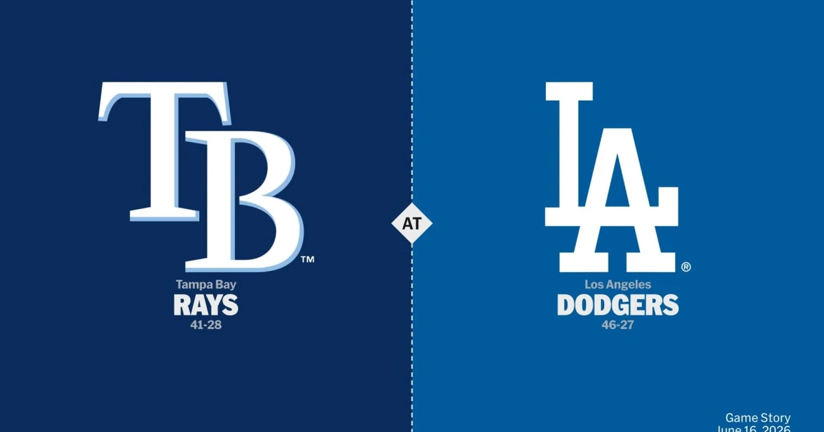 Tampa Bay Rays at Los Angeles Dodgers Game Story, Scores/Highlights - 06/16/2026