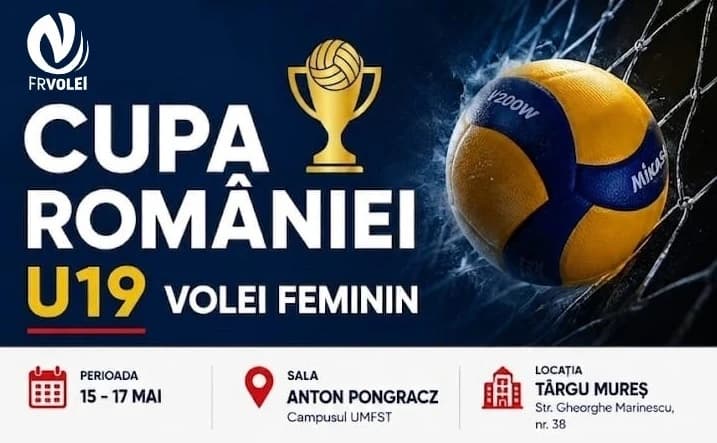 Târgu Mureş găzduieşte, în weekend, Cupa României la volei junioare