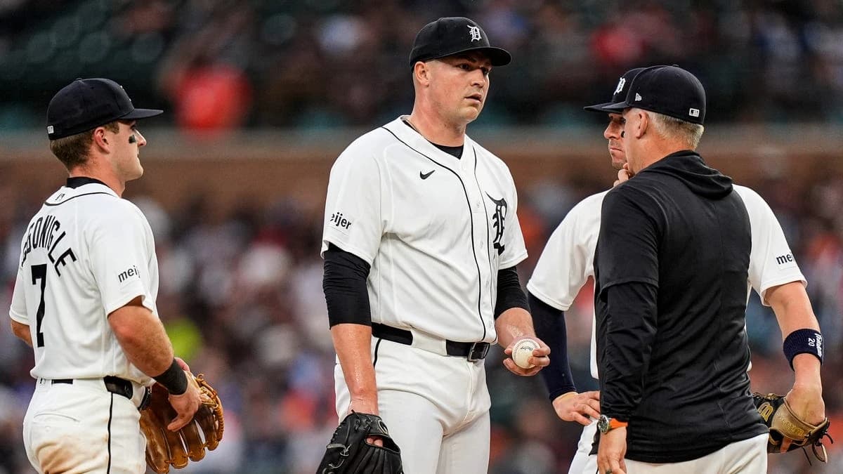 Tarik Skubal stays in game after injury scare; Tigers fall to Yankees