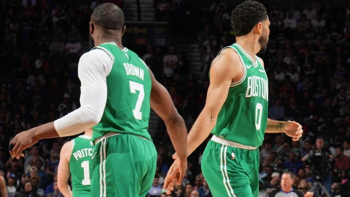 Tatum, Brown come up big in Celts' 'fun' G3 win