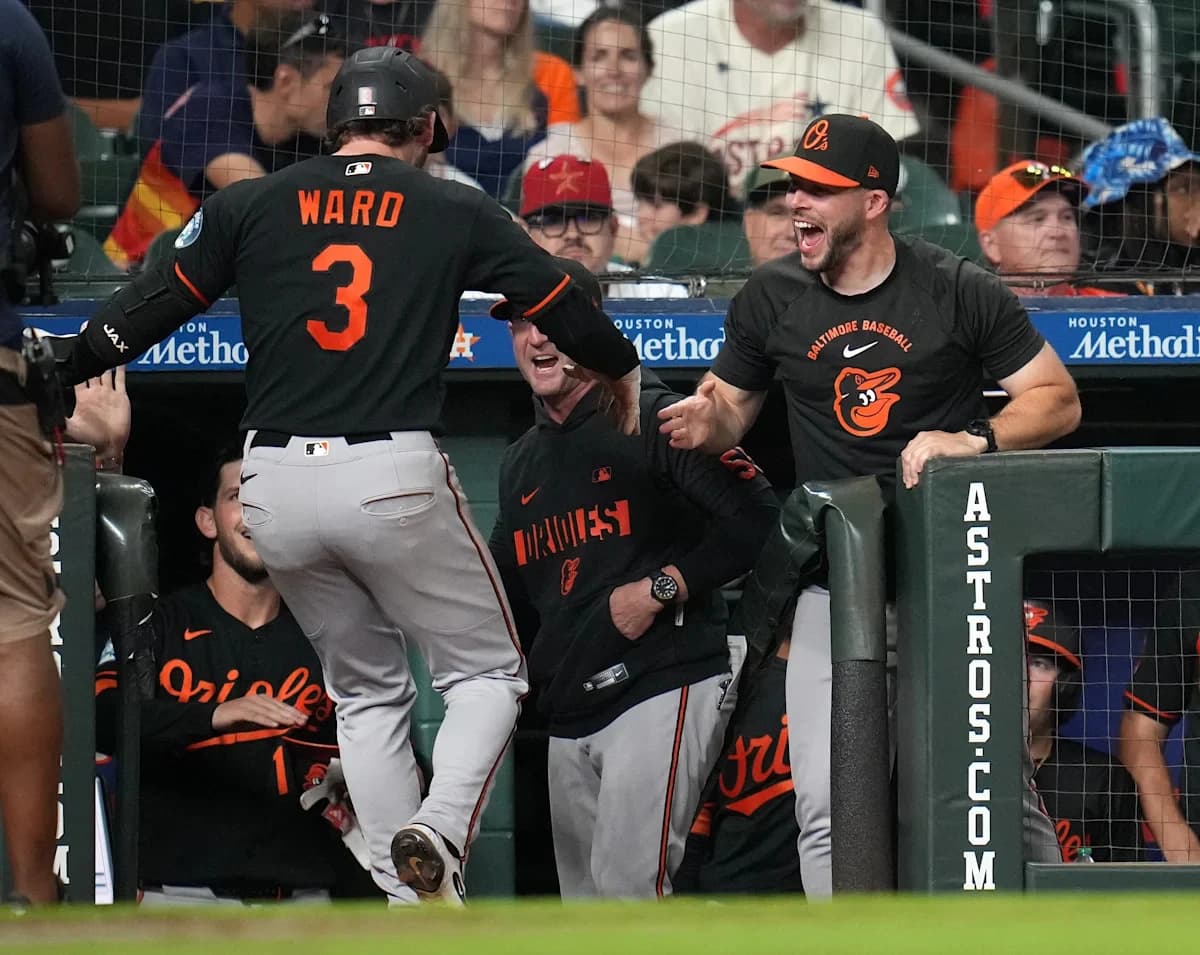 Taylor Ward's 2-run homer in 8th lifts Orioles to 5th straight win, 3-2 over Astros
