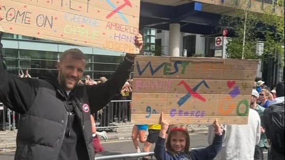Team West Ham United trio complete 2026 London Marathon with Souček's support!