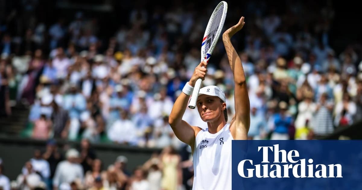 Tearful Iga Swiatek rides the emotional waves to launch Wimbledon defence