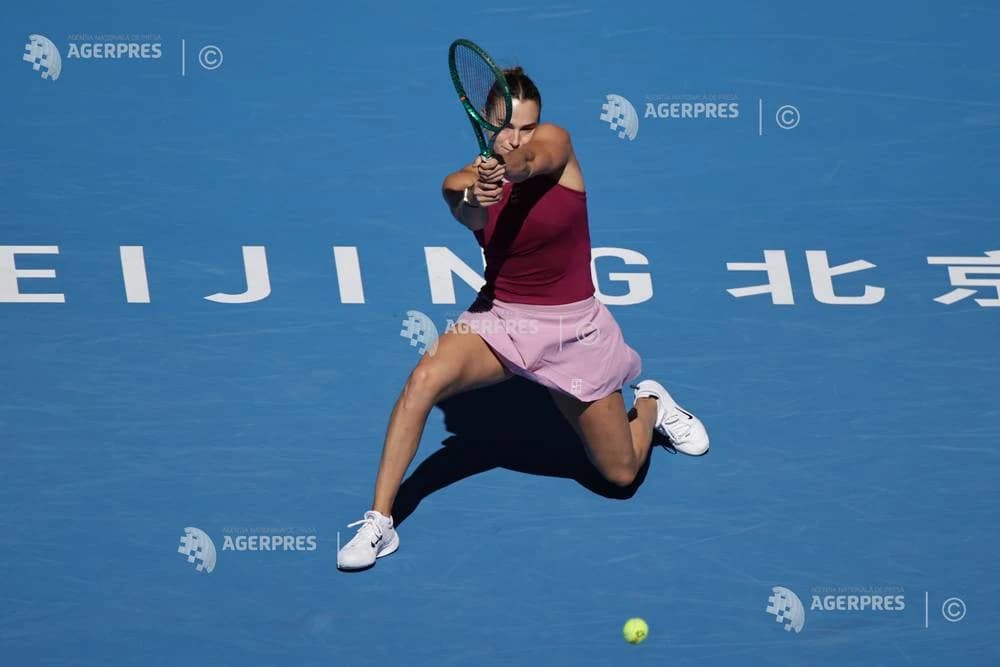 Tenis: Arina Sabalenka a fost eliminată în turul al treilea la Beijing (WTA)