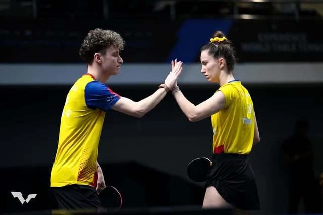Tenis de masă: Andreea Dragoman şi Darius Movileanu, pe tabloul principal la dublu mixt după o victo