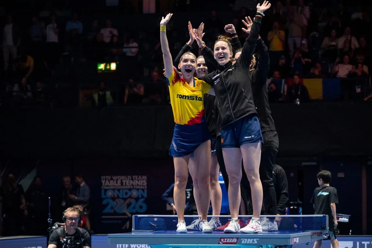 Tenis de masă: Bronz mondial pentru România, după 26 de ani. Tricolorele au fost învinse de China în