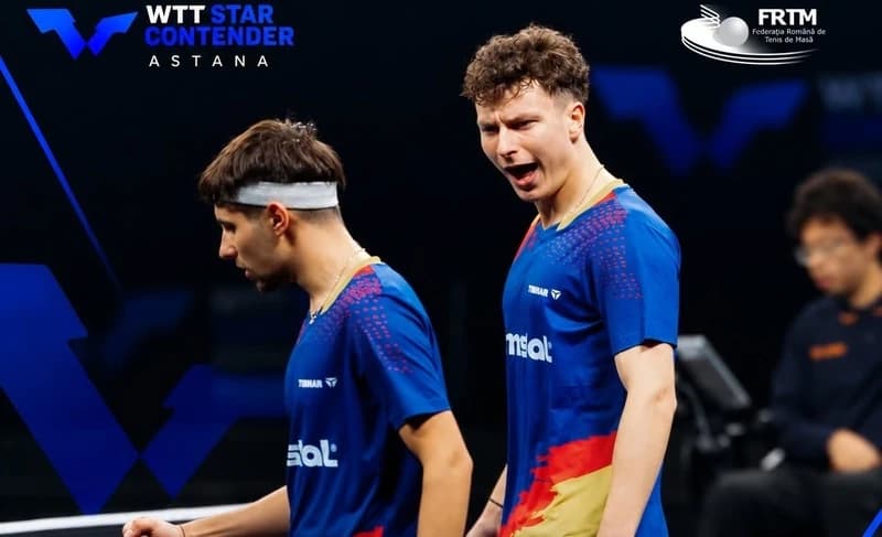 Tenis de masă: Eduard Ionescu şi Darius Movileanu, aur la dublu masculin la WTT Star Contender Astan