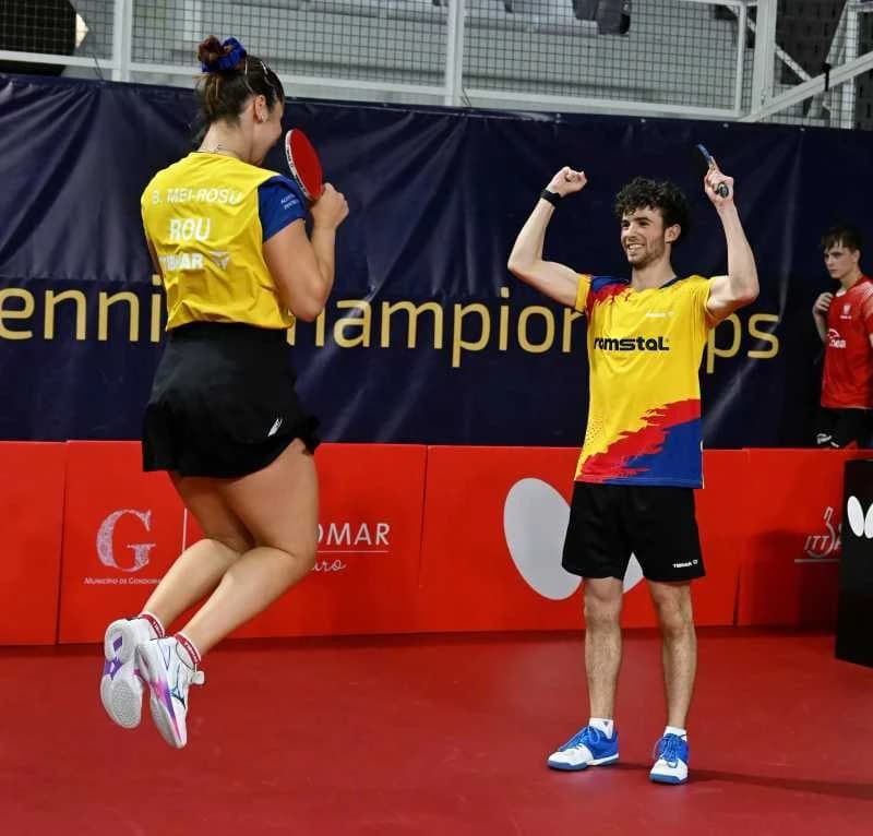 Tenis de masă: România și-a asigurat o medalie la dublu mixt U19, la Europenele de juniori