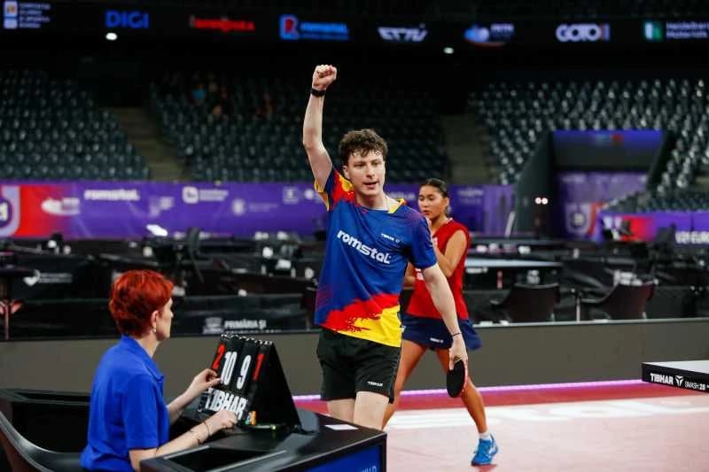 Tenis de masă: Victorii în serie pentru români în grupe la Europenele Under-21 de la Cluj-Napoca