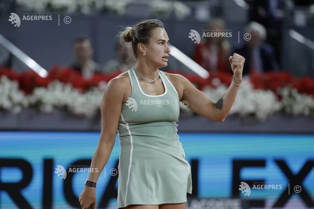 Tenis: Sabalenka, pregătită să boicoteze turneele de Mare Șlem pentru a obține o mai bună distribuir