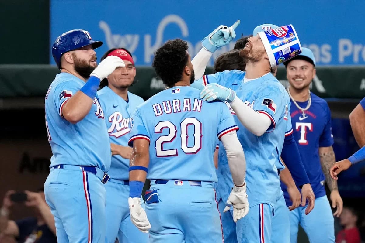 Texas Rangers hit All-Star break atop AL West after walking off Astros