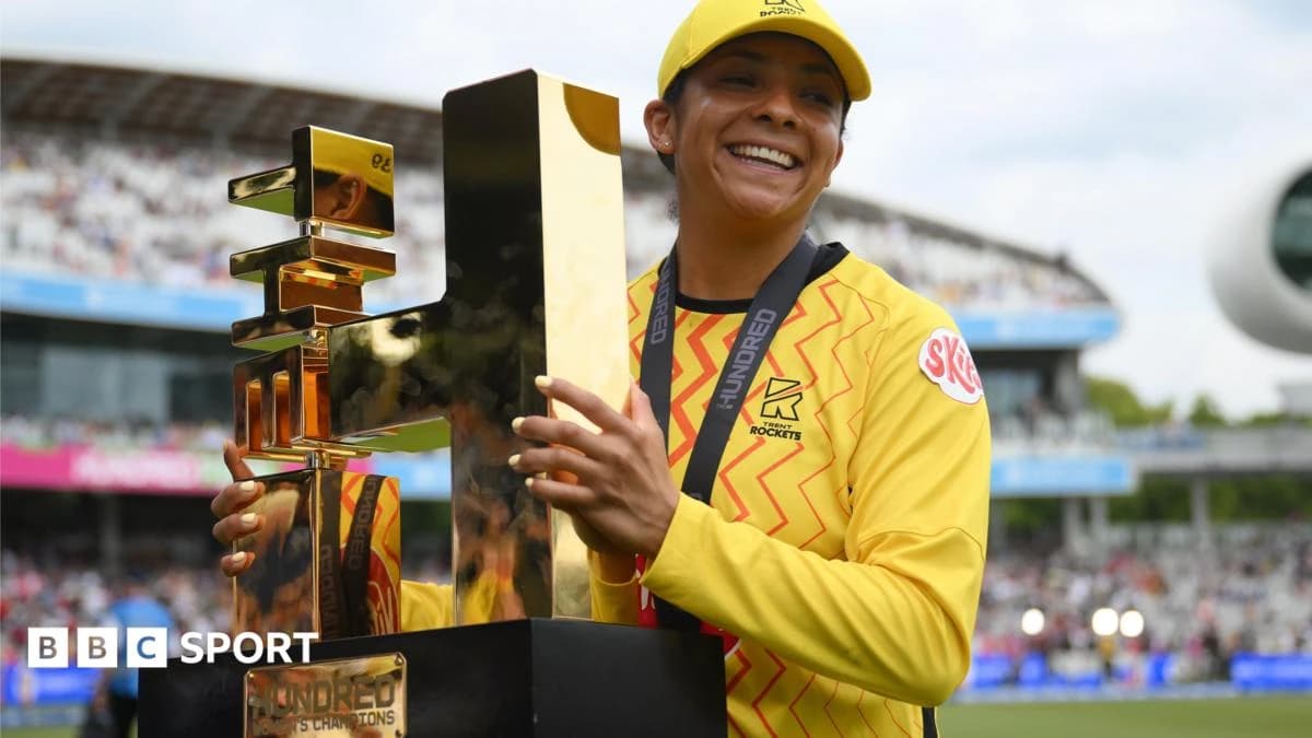 The Hundred final: Trent Rockets bowl Sunrisers Leeds out for 91 to win women's competition