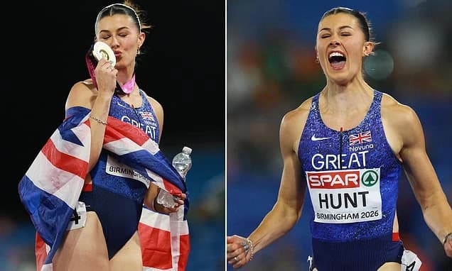 There's a new Team GB sprint Queen! Amy Hunt dethrones Dina Asher-Smith and storms to 100m European
