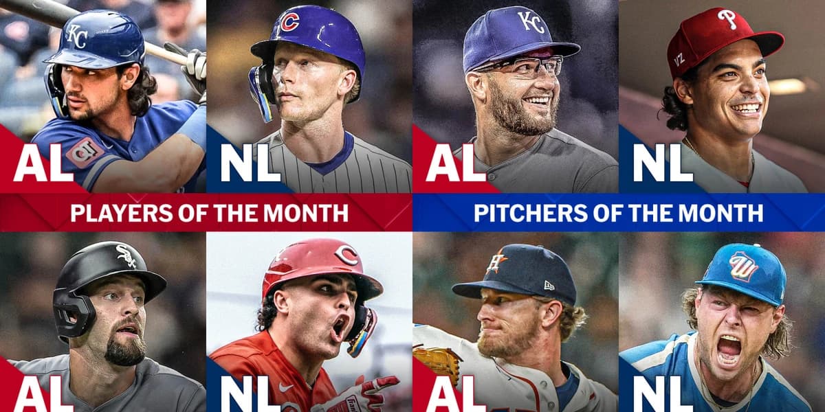 These are the MLB monthly award winners for August