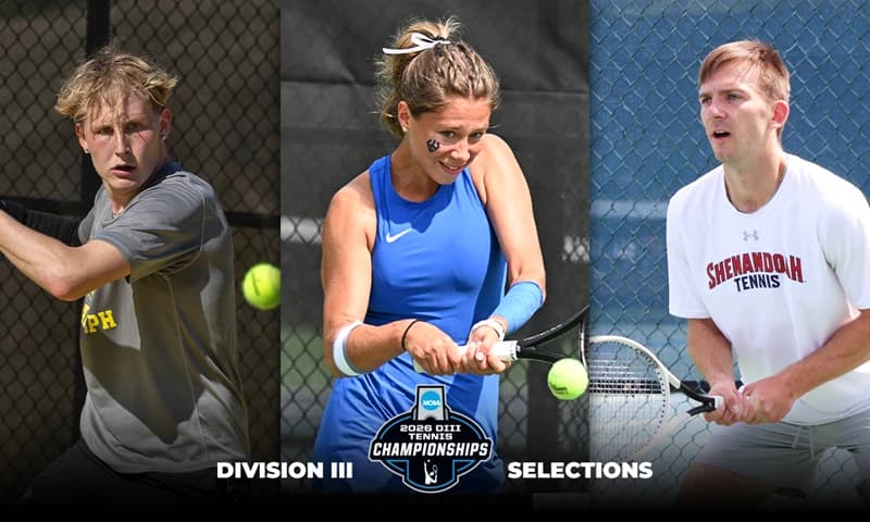 Three Selected for Division III Tennis Singles Tournaments