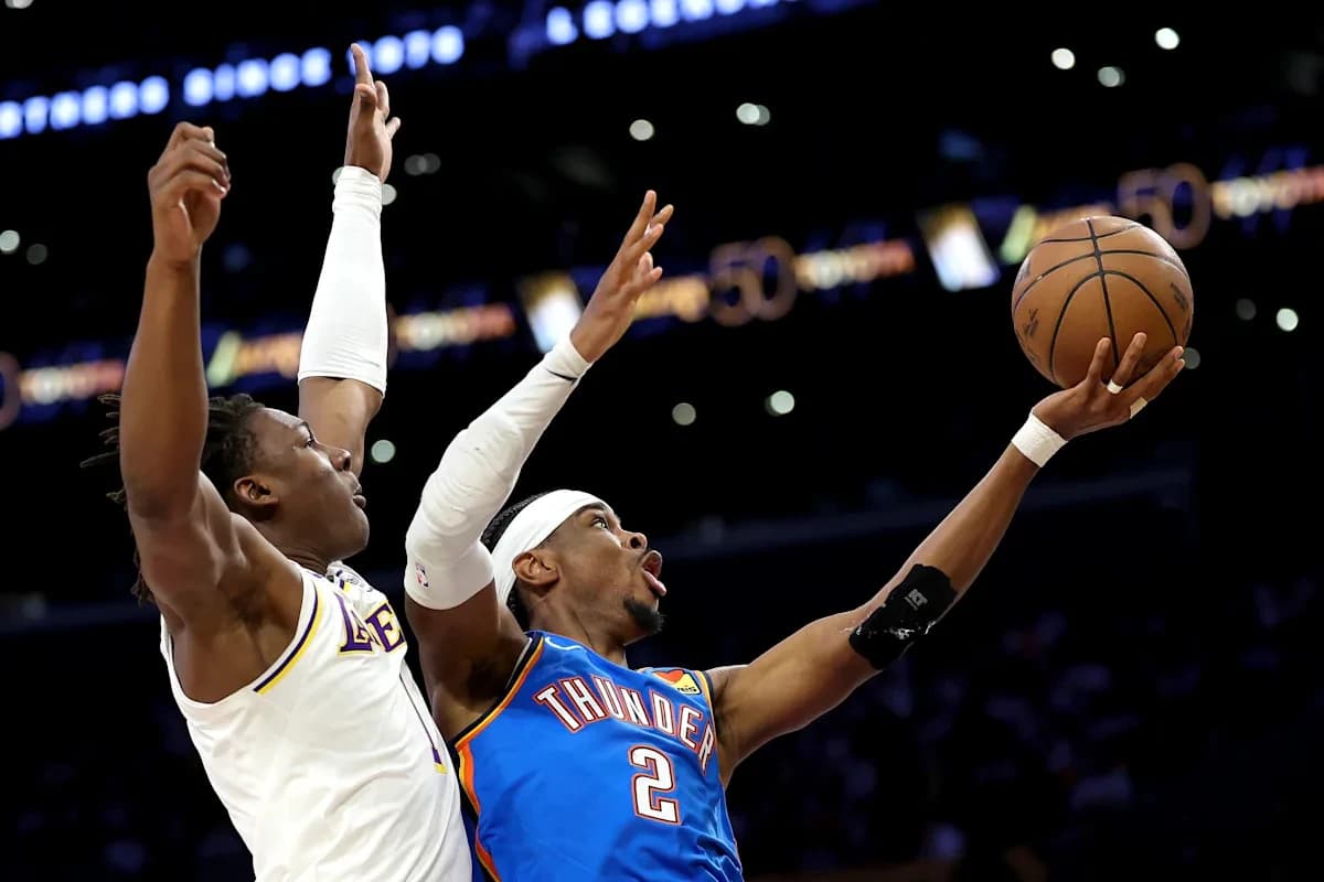 Thunder pull away from Lakers again to take 3-0 series lead