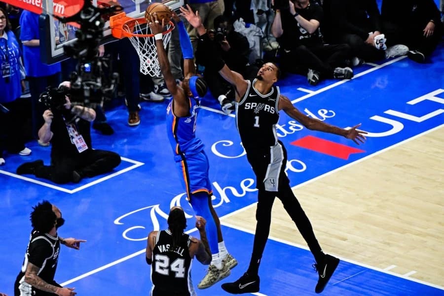 Thunder spring Gilgeous-Alexander to tie series, Spurs lose Harper