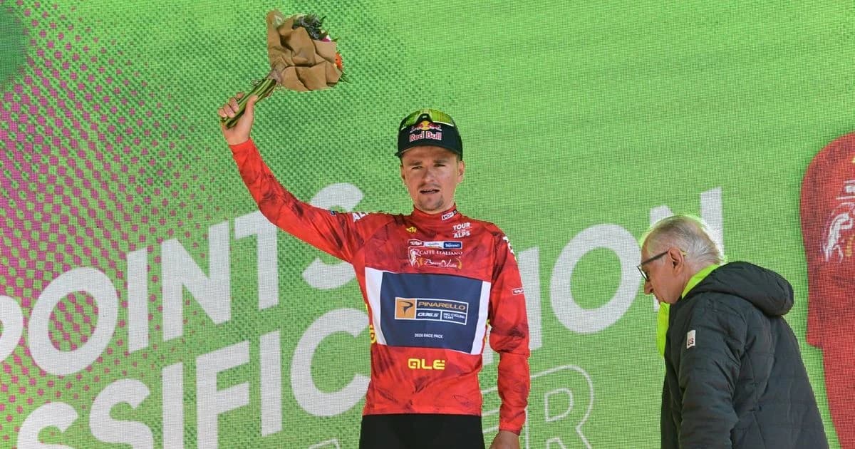 Tom Pidcock fined at the Tour of the Alps for crossing the finish line twice