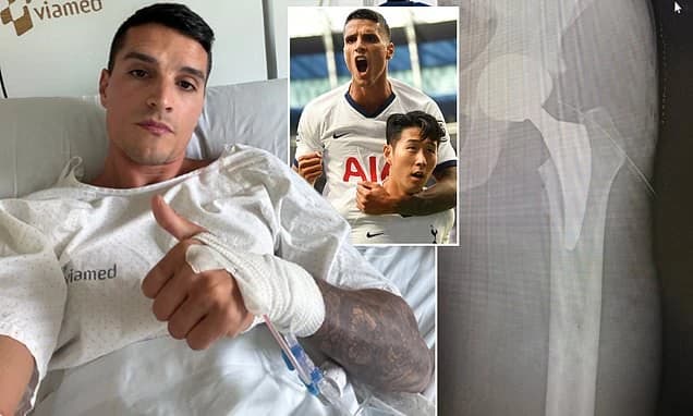 Tottenham cult hero gives update on 'new hip' surgery after being forced to retire aged 33 following
