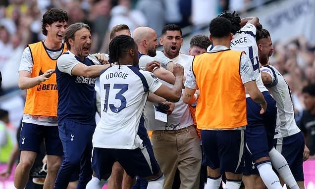 Tottenham star hits out at 'unacceptable' season despite avoiding relegation on the final day - labe