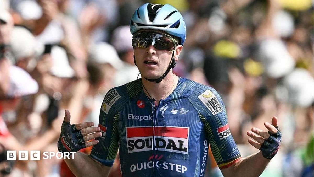 Tour de France 2026: Tim Merlier powers to stage seven win, Tadej Pogacar keeps yellow jersey