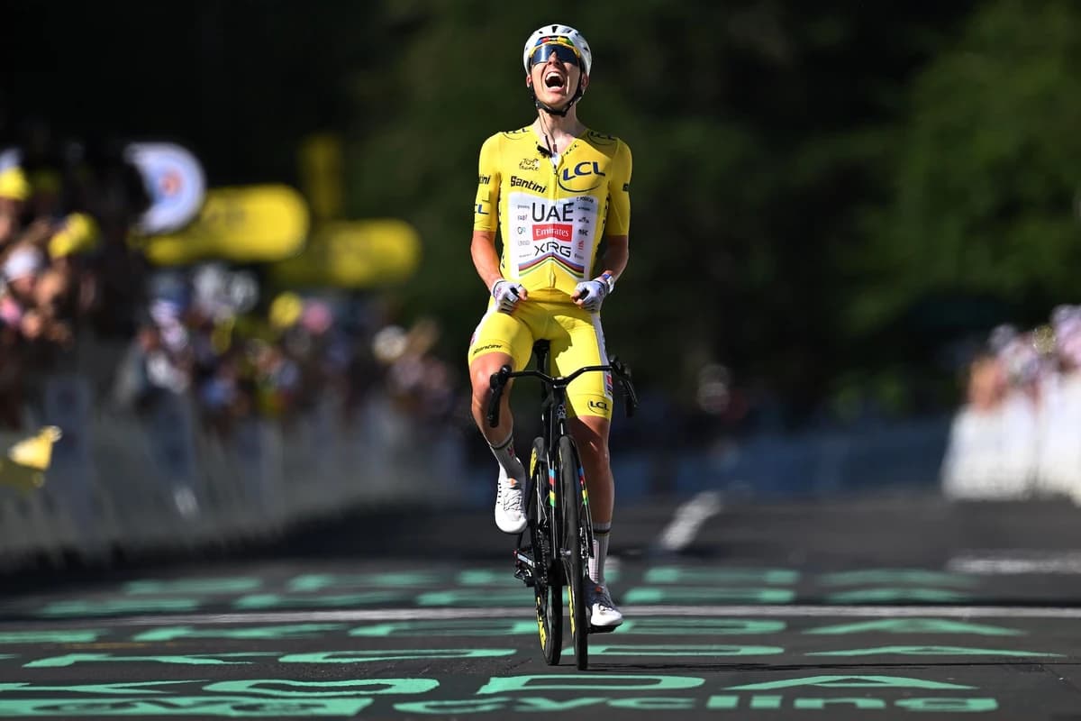 Tour de France: Tadej Pogačar shreds challengers with solo climbing charge on stage 10 and adds more