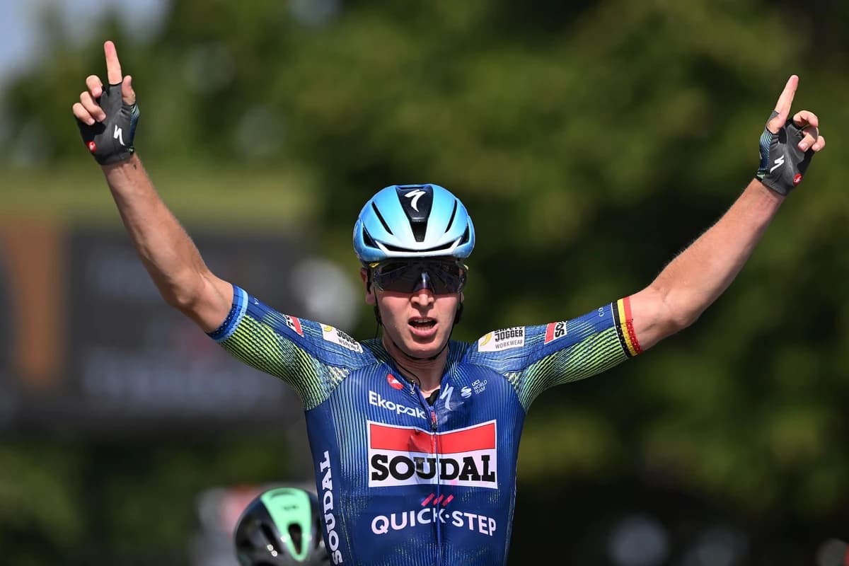 Tour de France: Tim Merlier claims back-to-back victories on stage 8 with furious sprint into Berger