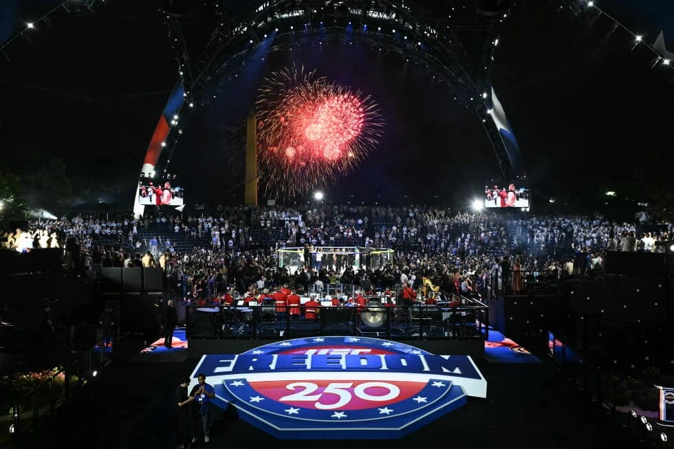 Trump celebrates 80th birthday with an Iran deal and UFC cage fights at the White House